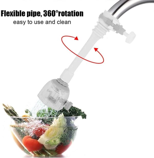 Kjøkkenkranforlengelse Kranmunnstykke 360° Svingbar 2 Moduser Vann S