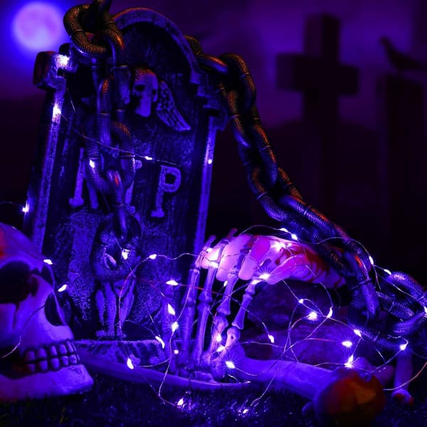 Juletrebelysning - 2-pakning - Jul - Halloween - 5m, 50 Lys - Julebelysning