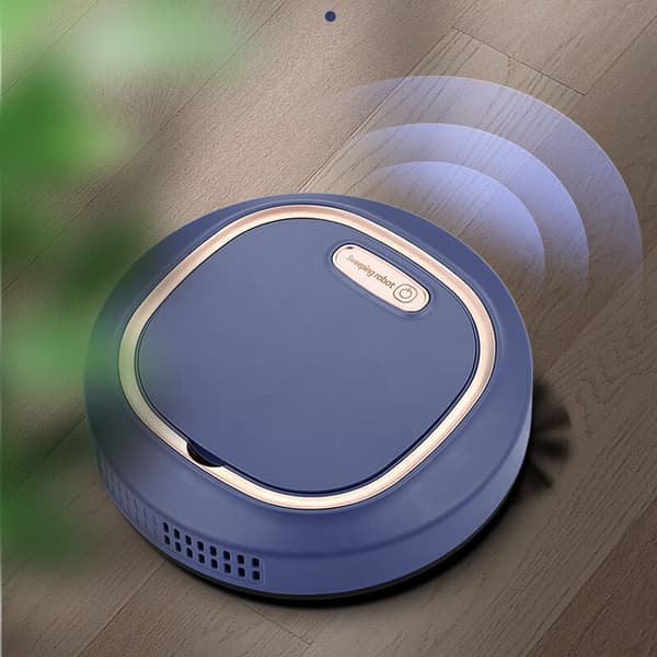 Robot Vacuum Cleaner, Strong Suction, Super Thin Robot Vacuum Cleaner Intelligent Automatic Rechargeable Robot Cleaner Blue