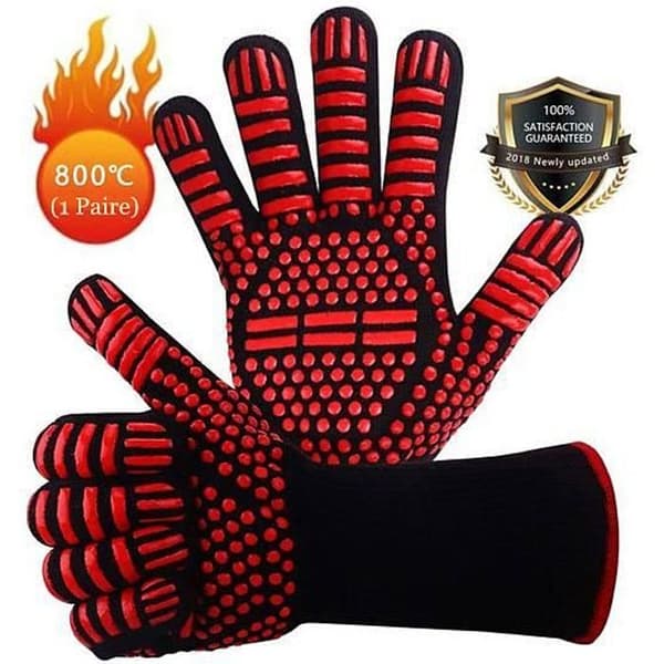 Heat Resistant BBQ Gloves - Universal - Heat Resistant up to 800°C