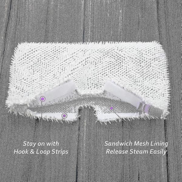 4-pakning S3500 Mikrofiber Moppputer for Shark Steam Pocket S2901 S3501