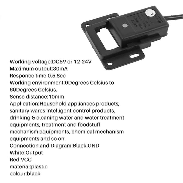 12-24v Berøringsfri Tank Væskeniveaudetekteringssensorafbryder Beholder Dc 5v