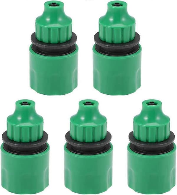 Snabbkoppling Slangadapter Koppling 4mm Innerdiameter Slangrör för Trädgårdsbevattningssystem 5-pack