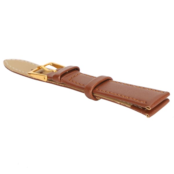Unisex Universal Watch with Buckle PU Leather Replacement Strap Accessory Brown 16mm / 0.63in