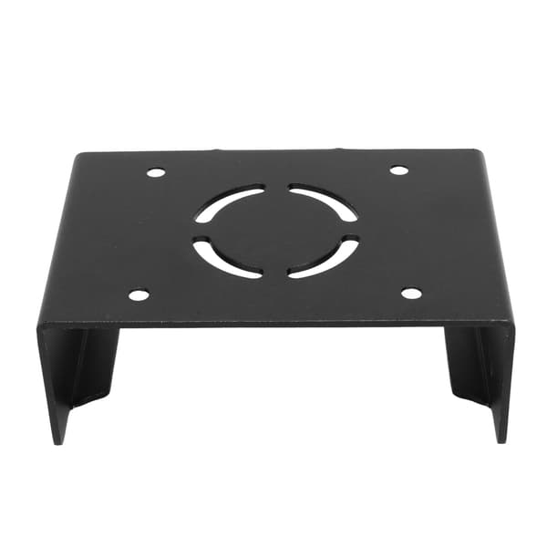 Set-top Box Mount Aluminum Alloy Rustproof Screw Fixing Wall Mount for IOS TV Black