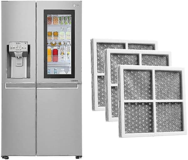 Luftfilter til LG Pure N Fresh Køleskab, 3 stk. Erstatningsfilter til Frisk Luft, til LG LT120F, LFX3