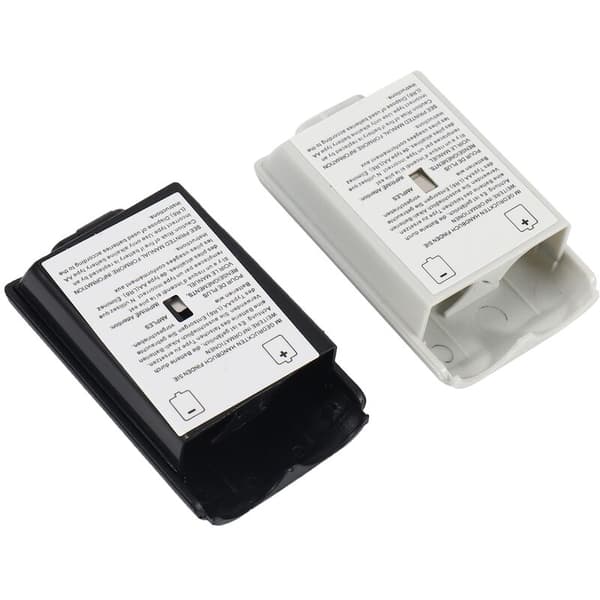 2-pak sort og hvidt udskiftningsbatteri AA-batteridæksel bagcover til 360-controller