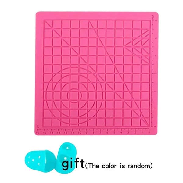 3D Printing Pen Silicone Mat DIY Drawing Template Stencil Board with Heat-Resistant Finger Cot Art Tool for Kids, D