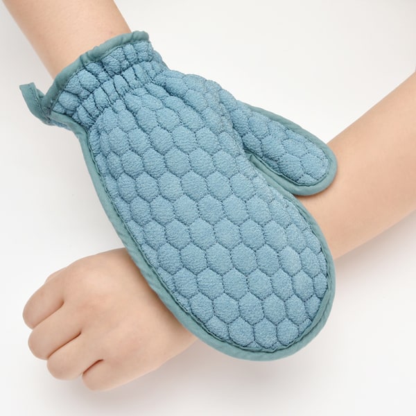 Honeycomb Five Finger Bath Scrubbing Handduk Divine Glove