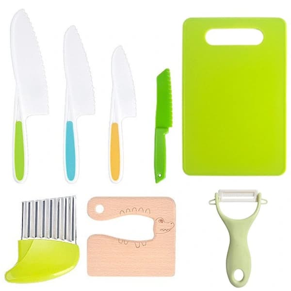 Kids Baking Kitchen Kitchen Knife Cookware Set Kids Kitchen Utensils Kids Toy 8 Piece Set 2