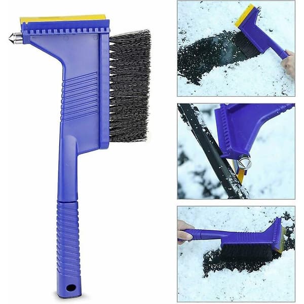 Ice Scraper, Ice Scraper Snow Brush Wiper Non-slip Comfortable Grip Snow Brush Toothbrush Ice Breaker Ice Scraper Windshield Scraper Winter Tool