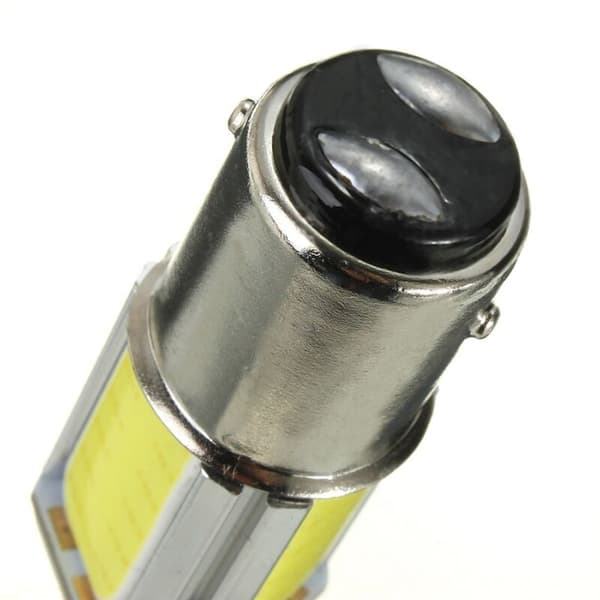 8 x 1157 BAY15D COB LED Bilbremse Blinklys Baglygte DC 12V Hvid
