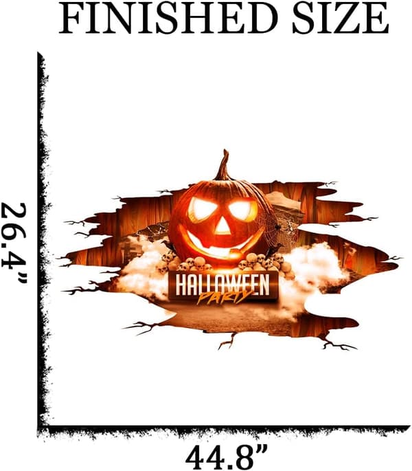 3D Halloween-seinätarrat irrotettavat, kurpitsa Halloween-seinätarra