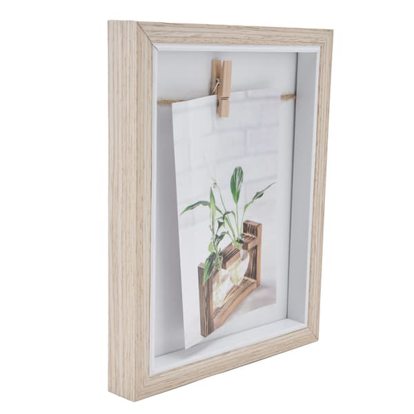 Floating Double-Sided Display Frame, Keepsake Protective Shadow Box for Wall Mounting or Tabletop Display, Simple and Classic Design Ideal for
