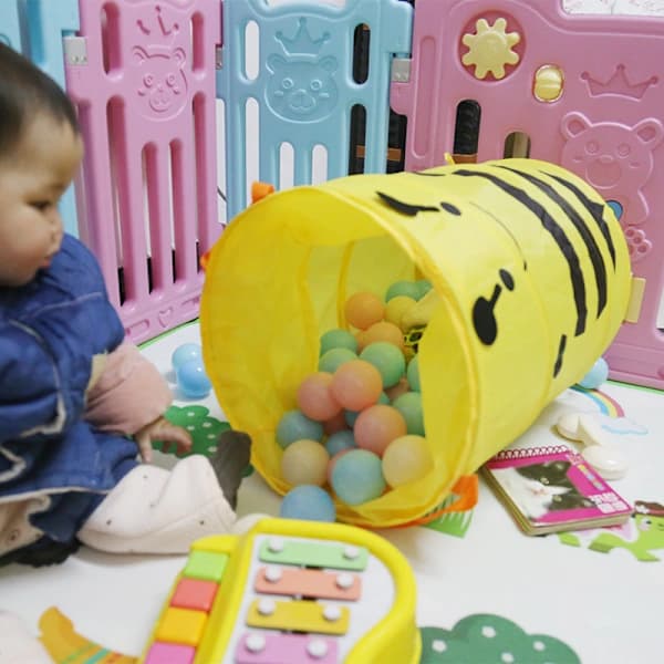 Foldable Cute Cartoon Fabric Laundry Basket Large Organizer Laundry Bag Holder For Home Ladybug
