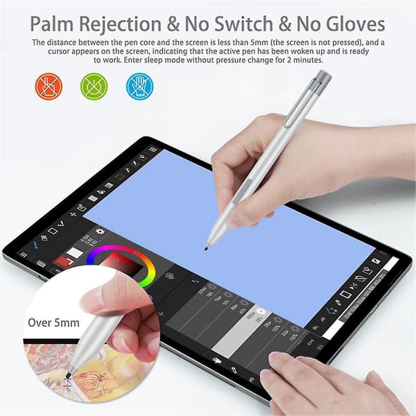 Til X360 Spectre X360 Pavilion X360 Computer Multifunktionel Bærbar Praktisk Stylus, sølv