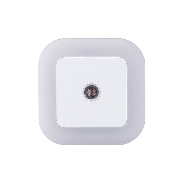 LED-natlampe med smart tusmørkesensor, dagslys hvid, 0