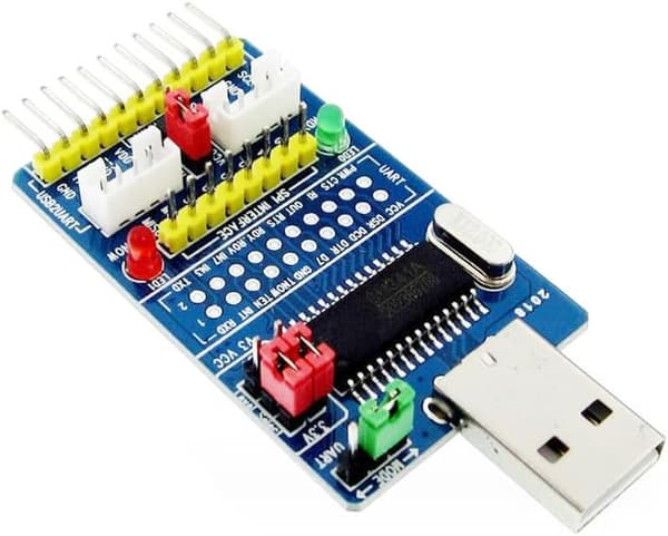 CH341A USB til SPI UART TTL ISP-adapter EPP MEM parallellportkonverterer -