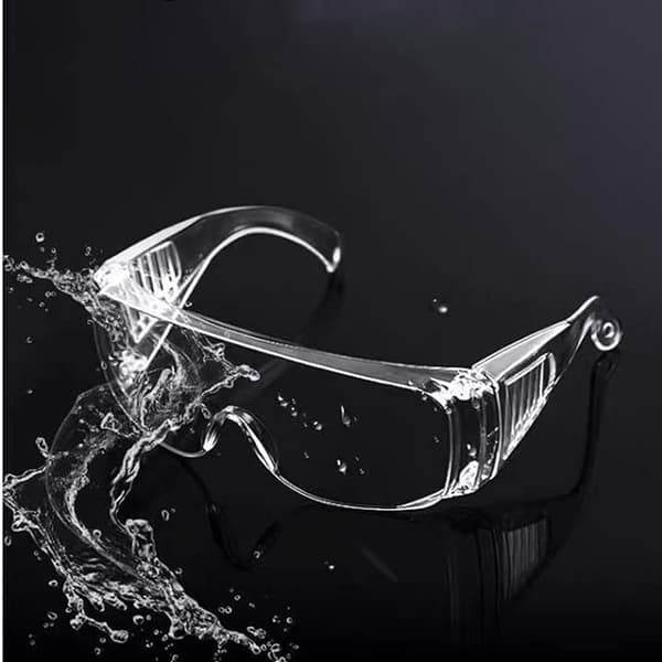 2 Pieces Protective Goggles with Scratch-Resistant Lenses UV Protection Goggles for Adults Over Glasses