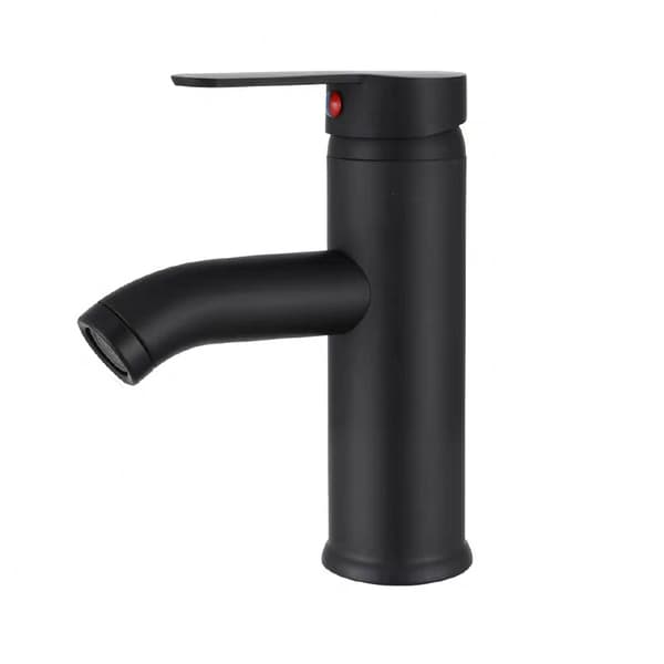 Black Mixer - with Cold/Hot Mixer Solid Stainless Steel Basin Faucet