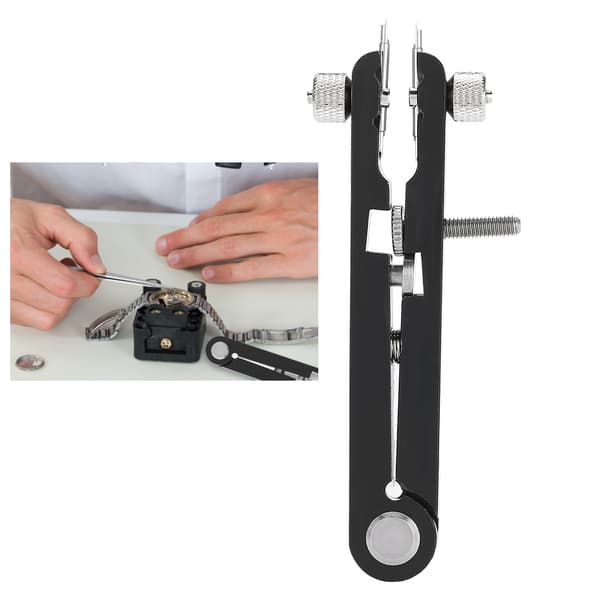6825 Alloy Watch Band Remover Adjustment Tool V-shaped Spring Bar Plier (Black 6-pin)