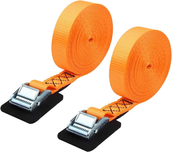 (2-pak) Stabila 2,5 cm * 6,1 m Spændebånd Lastspænder