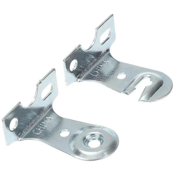 2 Set Roller Blind Brackets Household Curtain Accessories Roller Blind Fittings Silver 3.50X2.50X0.50CM