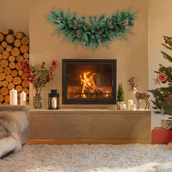 Julepynt Juletræ Hjem Julepynt PVC Rattan Vedhæng