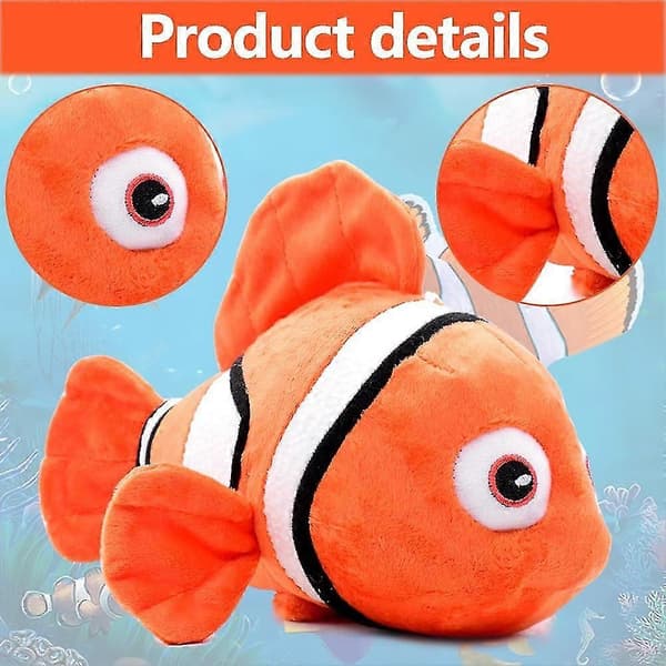 Pixar 35 cm Nemo-pehmolelu - Lisää Nemo kokoelmaasi, erittäin pehmeä iso pehmolelu