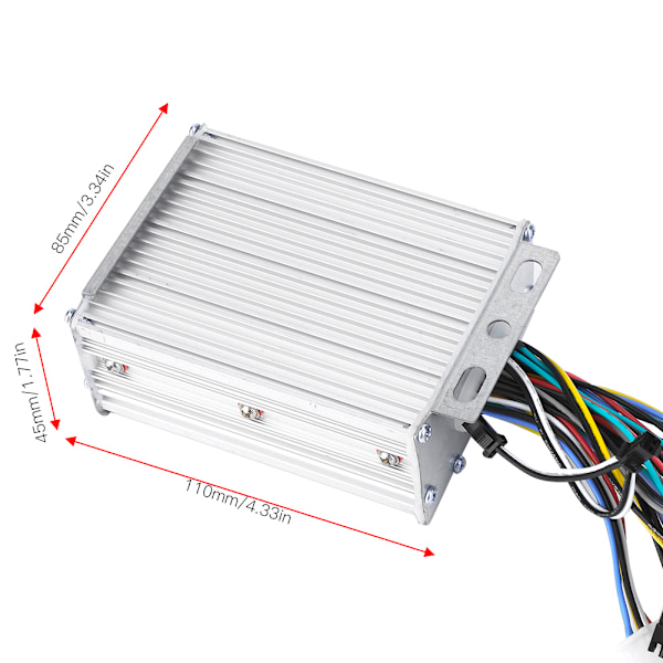 Vandafvisende LCD-displaypanel Elektrisk cykel E-cykel Scooter Børsteløs Controller Kit (450W48V)