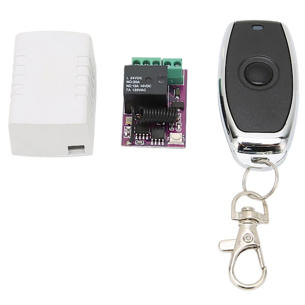 Wireless Remote Control Switch Relay 20A Wireless Relay with Remote Control and Plastic Box 24V 0.1