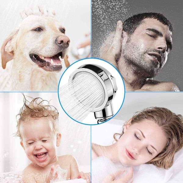 Handheld Shower Head (With Hose and Bracket) - High Pressure Water Saving 360 Degree Rotation with 3 Spray Settings