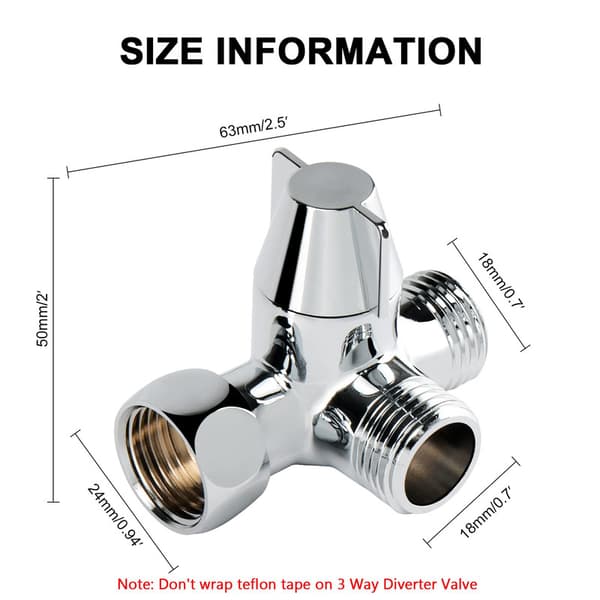 Shower Arm Diverter Valve for Dual Shower Head Combination (LGL)