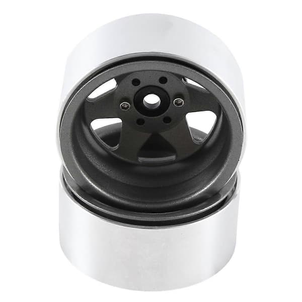 4 stk 1,9 tommer metal Beadlock hjulnavsfælg til 1/10 RC Crawler Axial SCX10 II III TRX4 D90, Grå