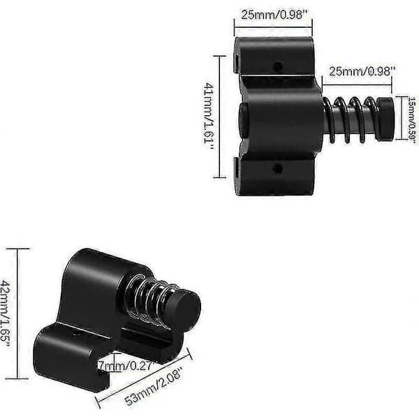 Sliding Barn Door Stop for Track, Easy to Install, Upgraded Adjustable Spring