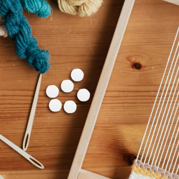 200 hvide polyester pomponer 12 mm små håndværkskugler DIY kunstforsyninger