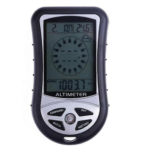 Handheld Altimeter Thermometer Electronic Navigation GPS Compass Weather Forecast Gas 8 in 1 Multifunction Meter