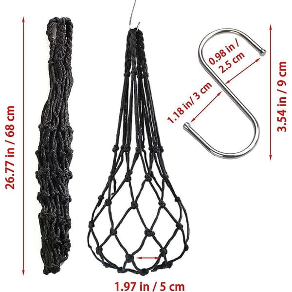 Chicken Fruit Vegetable Feeding Net Bag, Chicken Toy Accessory Fruit Holder Vegetable Holder Feeding Net for Chicken Duck Goose Poultry
