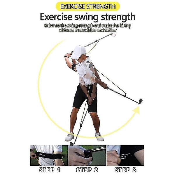Golfsvingtrænerhjælper - Golfsving Master Golftræningshjælpemiddel til at forbedre underarmsrotation, skulderrotation, golftræningsmateriale