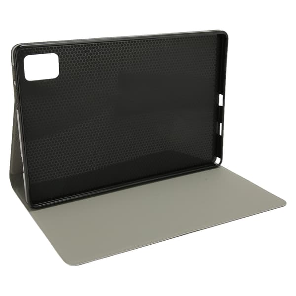 Tablet Case for Tab 12 Multi-Angle Adjustment Precise Holes PU Leather Drop-Proof Tablet Cover Black