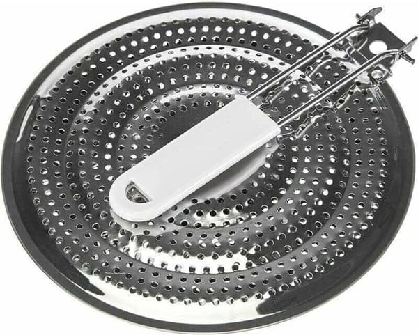 21 cm varmefordeler i rustfrit stål, kun til gaskomfurer