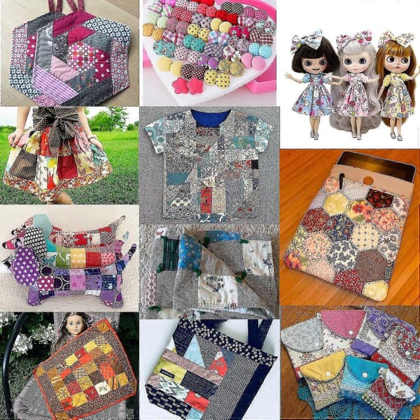 50 stykker bomuldsstof stofpakke patchworkstoffer 100%