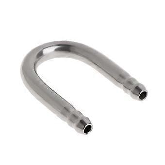 Akvarierör U-format Rostfritt Stålrör Fisktankar Pump Metallrör Luftsystem Tillbehör Silver