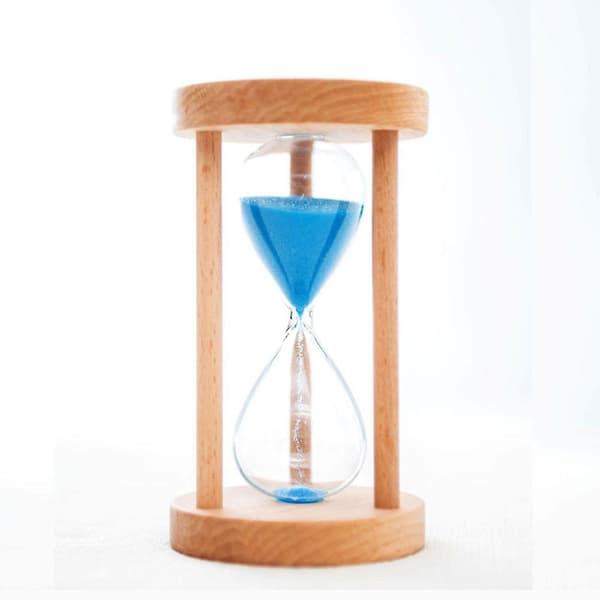 10/15/30 minutter timeglas timeglas timer ur dekoration blå 15 min (FMY)