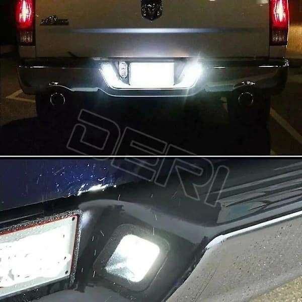 Baglygte til nummerplade til Dodge Ram, bageste advarselssignaler, bremselys, baglygter, til Dodge Ram 1500 | 2500 | 3500 2003-2010
