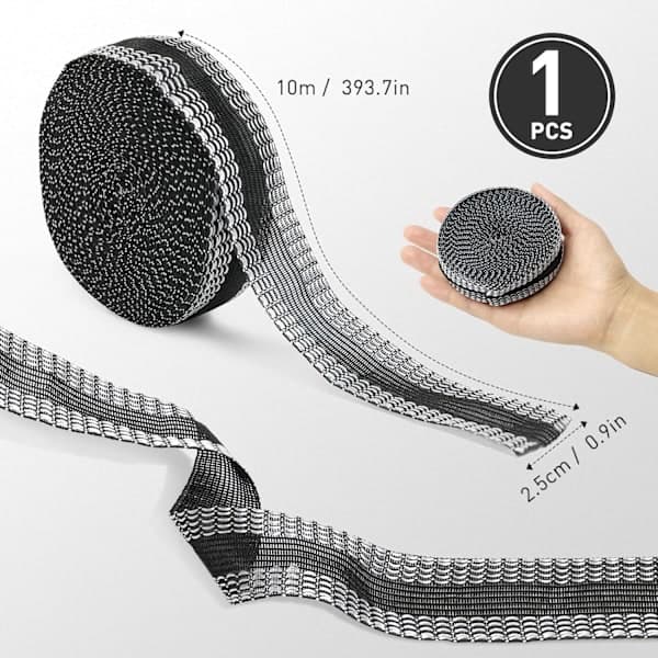 Strykbart fållband för kläder - 10 meter, perfekt för byxor, jeans, gardiner och olika tyger