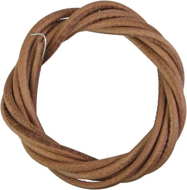 Antique Leather Sewing Machine Belt Strap 180cm Solid Non-slip with Hook Sewing Machine Accessories Brown for Singer Pedal Sewing Machine Foot