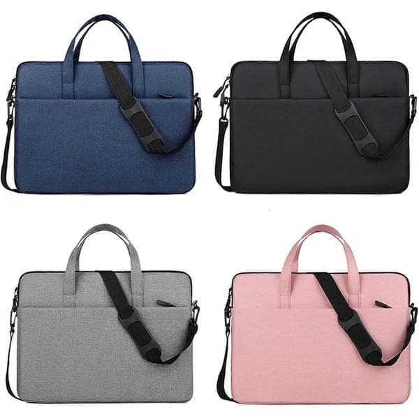 Water-resistant laptop case with handle and adjustable shoulder strap for 13 14 15 inch laptops