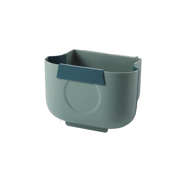 3/6/8L Hanging Trash Can Foldable Waste Bin GREEN S green