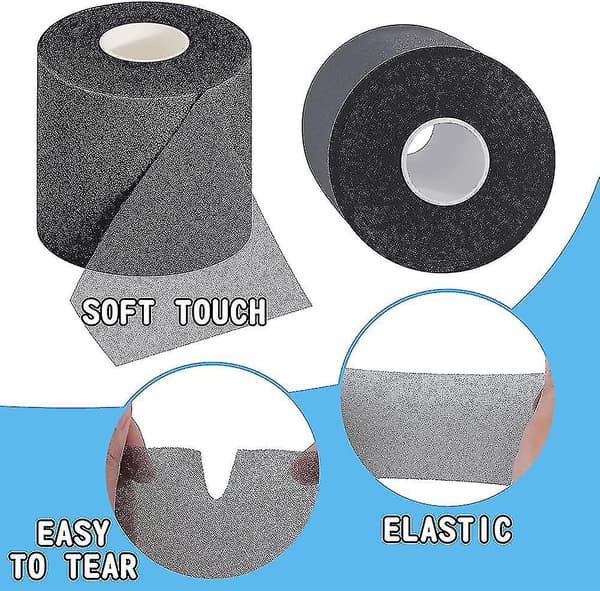 3 stk. skumunderlag sport pre-wrap atletisk tape, 7 cm x 25 meter